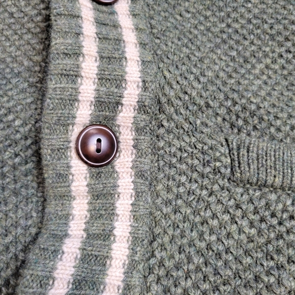 J Crew Mens Grandpa Cardigan Rugged Merino Wool Blend SZ S - Picture 5 of 14